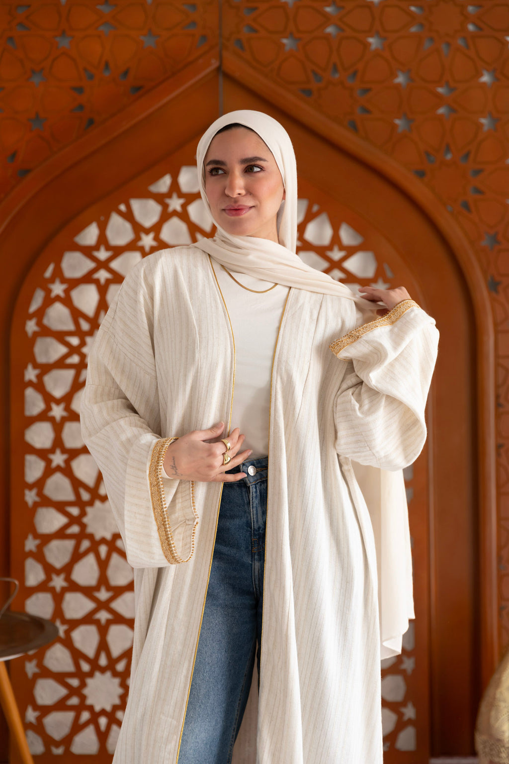 Ivory Glow Kaftan