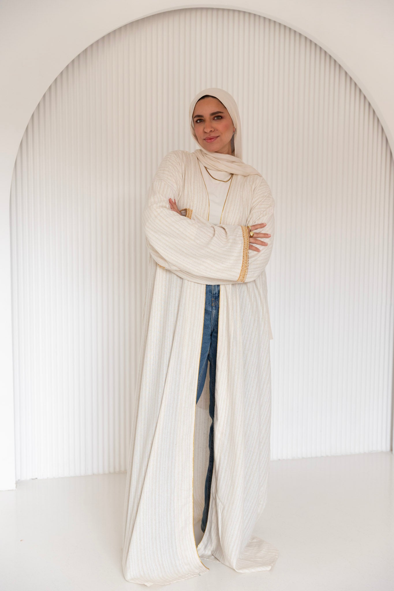Ivory Glow Kaftan